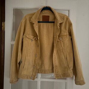 Zara Women's Mustard Yellow Jean Jacket